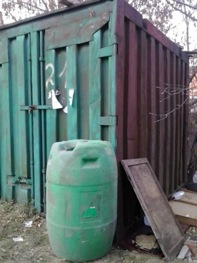 Лот: 6259310. Фото: 1. пластмассовая бочка из под масла... Баки, ёмкости