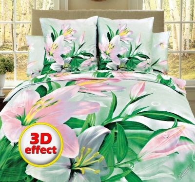 Лот: 5561521. Фото: 1. Постельное бельё 3D из сатина... Постельное бельё