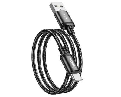 Лот: 20980015. Фото: 1. Кабель Hoco X89 Type-C - USB черный... Дата-кабели, переходники