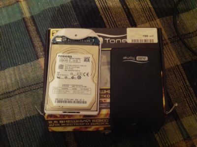 Лот: 5150058. Фото: 1. Внешний бокс AirTone 2.5" SATA... Жёсткие диски (HDD)