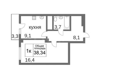 Лот: 11679448. Фото: 1. Сдам 1-комнатную квартиру. Квартиры, студии