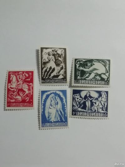 Лот: 17064991. Фото: 1. Бельгия; 1944; Belgian legends... Марки
