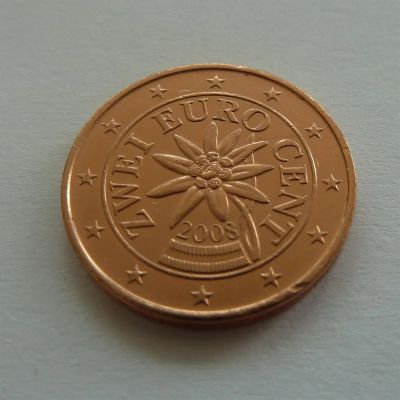 Лот: 3049634. Фото: 1. Австрия. 2 евро цента. 2008 год. Германия и Австрия
