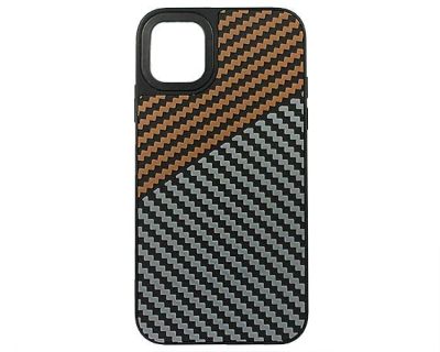Лот: 20890184. Фото: 1. Чехол iPhone 11 Dual Carbon, оранжевый... Чехлы, бамперы