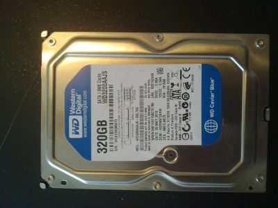 Лот: 3784865. Фото: 1. HDD 320 Gb WD Caviar Blue WD3200AAJS... Жёсткие диски (HDD)