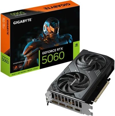 Лот: 25731057. Фото: 1. 8Gb Gigabyte RTX 5060 Windforce... Видеокарты