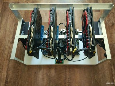 Лот: 9873849. Фото: 1. Готовая ферма для майнинга 4*gtx1060... Видеокарты