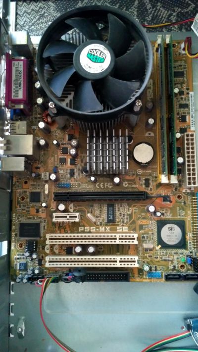 Лот: 12069834. Фото: 1. Материнская плата ASUS P5S-MX... Материнские платы