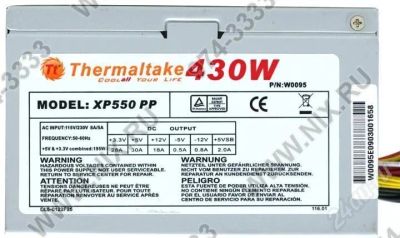 Лот: 526148. Фото: 1. Блок питания Thermaltake <W0095... Корпуса, блоки питания