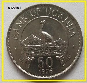Лот: 16766786. Фото: 1. Уганда 50 центов 1976 (9). Африка