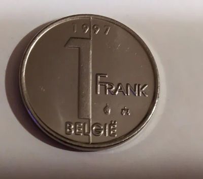 Лот: 25761522. Фото: 1. Бельгия 1 франк 1997 Альберт II... Европа