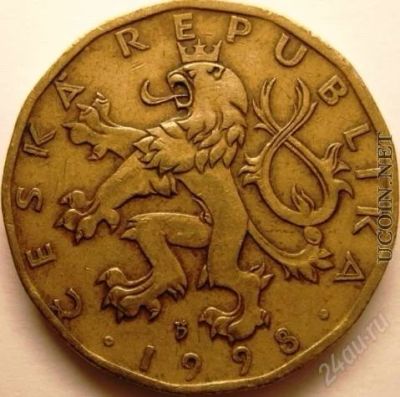 Лот: 1376729. Фото: 1. 20 крон Чешская Республика Год... Другое (монеты)