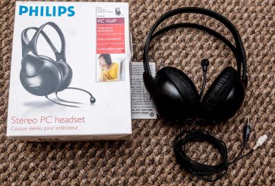 Лот: 8555382. Фото: 1. Наушники с микрофоном Philips. Наушники, гарнитуры