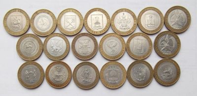 Лот: 6046598. Фото: 1. 10 рублей 2005-07 Все регионы... Россия после 1991 года