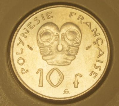 Лот: 4317453. Фото: 1. Французская Полинезия. 10 франков... Австралия и Океания