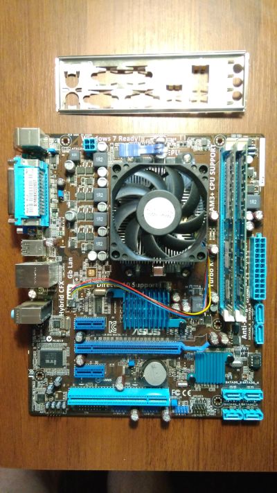 Лот: 12646948. Фото: 1. ASUS M5A78L-M LX + AMD Phenom... Материнские платы