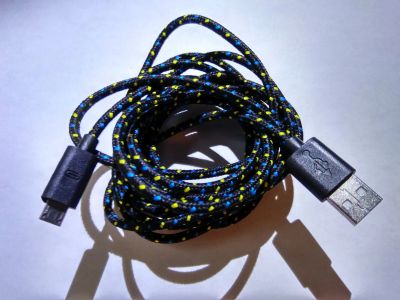 Лот: 14836014. Фото: 1. USB шнур Micro USB 3 метра. Зарядные устройства, блоки питания, адаптеры сетевые для смартфонов