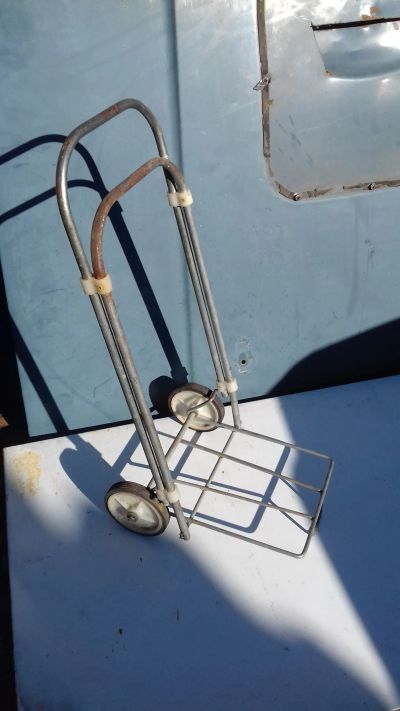 Лот: 25885613. Фото: 1. Тележка для сумки. Б/У. В рабочем... Другое (для дачи, дома, огорода, бани, парка)