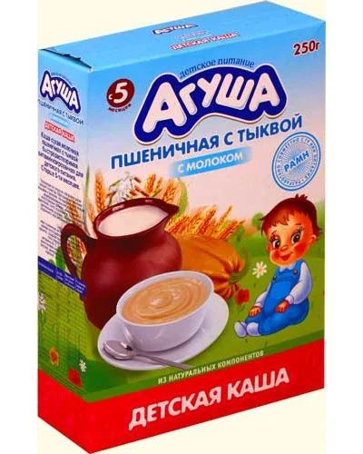 Лот: 3176436. Фото: 1. Каша "Агуша пшеничная с тыквой... Детское питание
