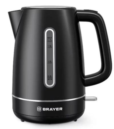 Лот: 25127062. Фото: 1. Чайник Brayer BR6103BK, 1,7 л... Чайники, кофемашины, кулеры