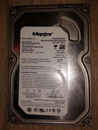 Лот: 5163287. Фото: 1. Винчестер Sata 3 на 250gb Возможна... Жёсткие диски (HDD)