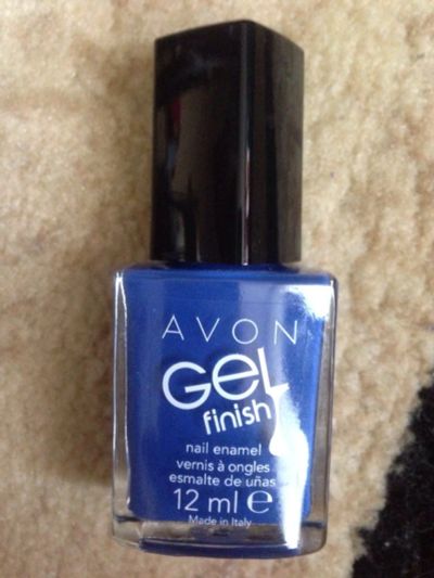 Лот: 4447891. Фото: 1. Синий лак с эффектом Геля AVON. Лак для ногтей