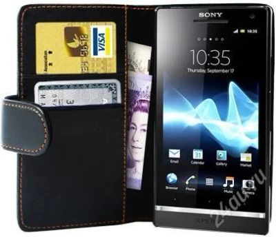 Лот: 2589911. Фото: 1. Флип-чехол Sony Xperia S. Чехлы, бамперы