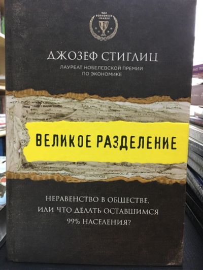 Лот: 12887200. Фото: 1. Джозеф Стиглиц "Великое разделение... Другое (литература, книги)