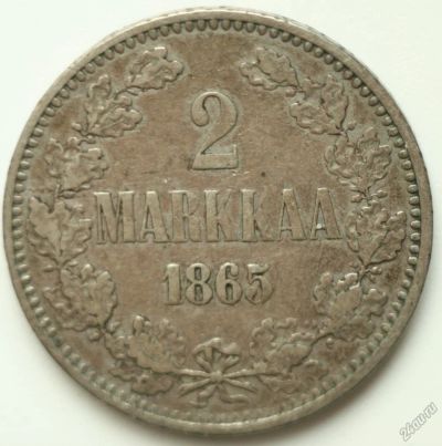 Лот: 5630950. Фото: 1. 2 марки 1865 год. Финляндия. Россия до 1917 года