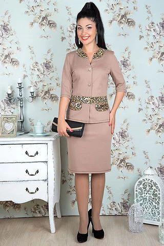 Лот: 6077291. Фото: 1. Костюм юбка, пиджак. Костюмы