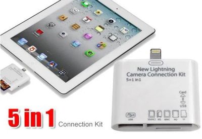Лот: 4317748. Фото: 1. 5 in 1 Camera Connection Kit Card... Шлейфы, кабели, переходники