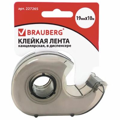 Лот: 20542870. Фото: 1. Скотч 19мм.*10м. BRAUBERG в диспенсере... Другое (канцелярские и офисные товары)