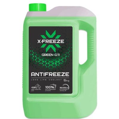 Лот: 16269562. Фото: 1. Антифриз X-Freeze зеленый 3 кг. Масла, жидкости