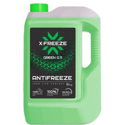 Лот: 25810086. Фото: 1. Антифриз X-Freeze зеленый 5 кг. Масла, жидкости