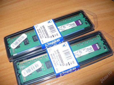 Лот: 2149853. Фото: 1. DDR3 Kingston 2Gb х 2 [KVR 1333D3N9... Оперативная память