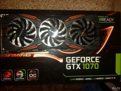 Лот: 8755628. Фото: 1. GTX 1070 G1 gaming Обмен. Видеокарты