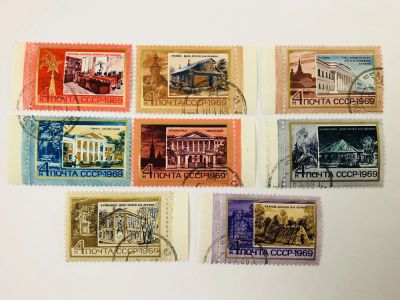 Лот: 23314872. Фото: 1. Памятные ленинские места в СССР... Марки