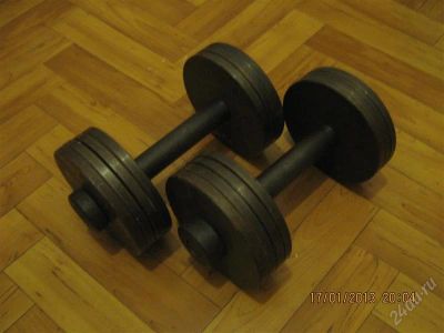 Лот: 2430073. Фото: 1. Гантели разборные "Бицепс Шварца... Гантели