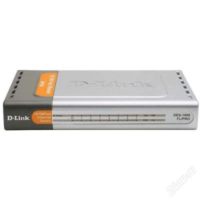 Лот: 2135998. Фото: 1. Ethernet switch 8 портов DLink... Маршрутизаторы (роутеры)