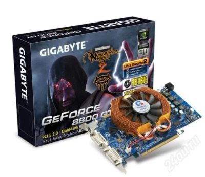 Лот: 1346359. Фото: 1. Видеокарта GIGABYTE GeForce 8800... Видеокарты