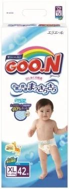 Лот: 6584152. Фото: 1. Подгузники GOON 12-20 кг 42 штуки. Детская гигиена