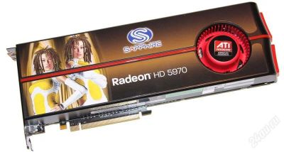 Лот: 3182201. Фото: 1. Sapphire Radeon HD5970 2 Чипа!. Видеокарты