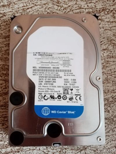 Лот: 16784887. Фото: 1. Жесткий диск WD5000AAKS 500Гб. Жёсткие диски (HDD)