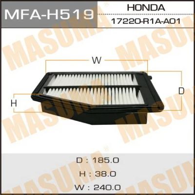 Лот: 18583839. Фото: 1. Воздушный фильтр lhd masuma honda... Расходные материалы