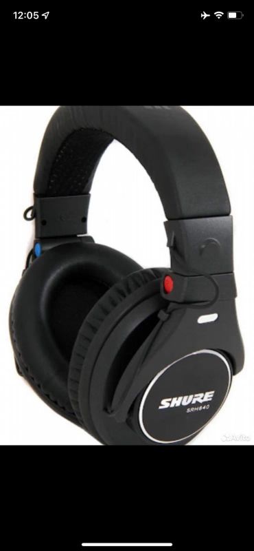 Лот: 25524655. Фото: 1. Проводные наушники Shure SRH840. Наушники, гарнитуры