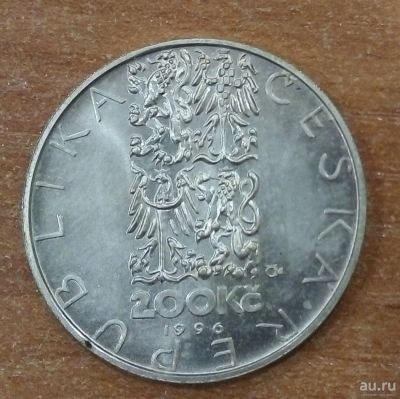 Лот: 17859449. Фото: 1. Чехия. 200 крон. 1996 г. Серебро... Европа