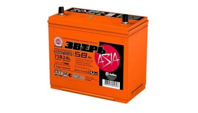 Лот: 16509140. Фото: 1. Аккумулятор Зверь Азия 75B24R... Аккумуляторы
