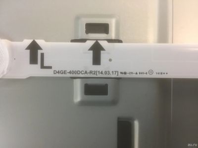 Лот: 12822961. Фото: 1. Led string (комплект) D4GE-400DCA-R2... Запчасти для телевизоров, видеотехники, аудиотехники