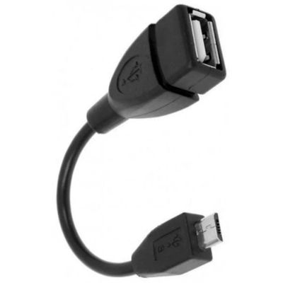 Лот: 10812094. Фото: 1. Кабель OTG USB-microUSB (USB гнездо... Дата-кабели, переходники