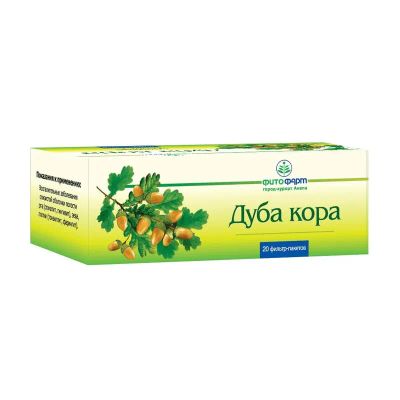 Лот: 23723921. Фото: 1. Дуб кора фильтр-пакеты 1,5 г 20... Лекарства